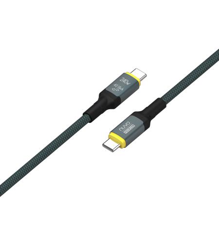 NUVO Premium Data & Charging USB-C Cable 40Gbps 40W 1m