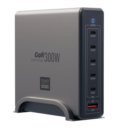 NUVO Premium 300W GaN nabíjacia stanica s Power Delivery