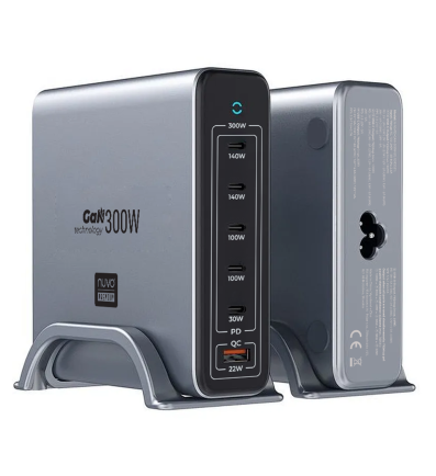 NUVO Premium 300 W GaN Charging Station with Power Delivery 2