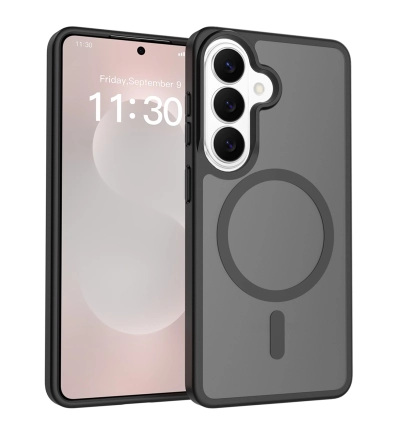 Ochranný kryt s magnetickým kruhom na Samsung Galaxy S26 čierny 2