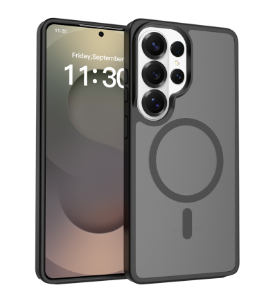 Ochranný kryt s magnetickým kruhom na Samsung Galaxy S26 Ultra čierny 2