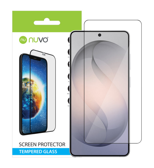 NUVO Tempered Glass Screen Protector for Samsung Galaxy S26 Ultra black