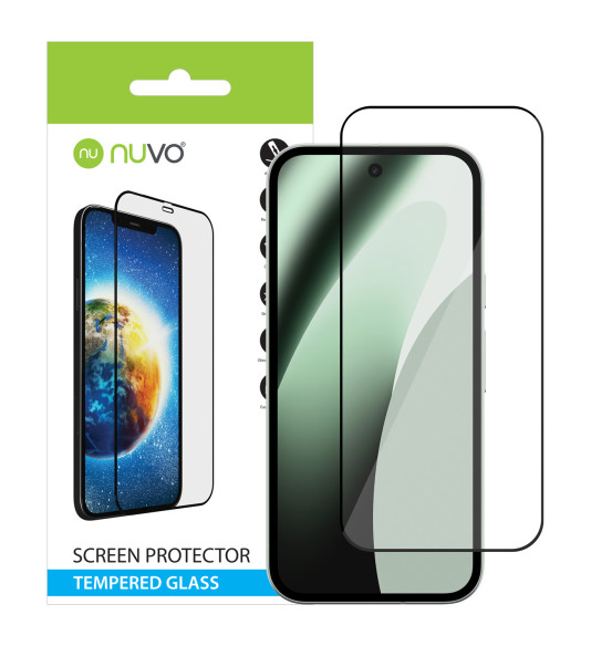 NUVO ochranné sklo na displej pre Google Pixel 10a čierny rám