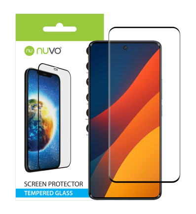 NUVO ochranné sklo na displej pre Xiaomi Redmi Note 15 čierny rám 2