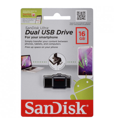 SanDisk 16GB Ultra Dual USB Drive 3.0 OTG