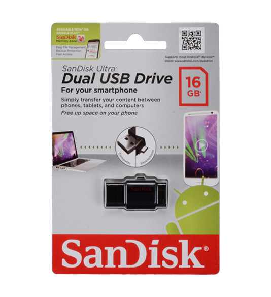 SanDisk Ultra Dual USB Drive 3.0 OTG 16GB