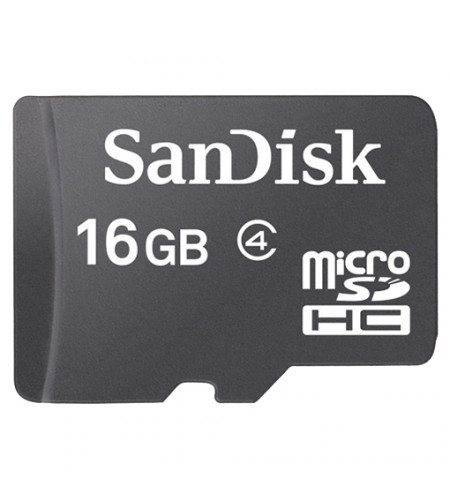 SanDisk microSDHC karta 16GB class 4 bez adaptéra
