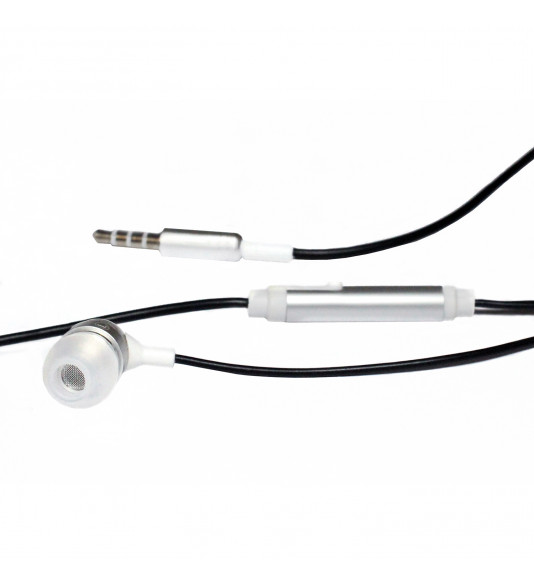 Handsfree Earphones 3,5 mm Jack, silver