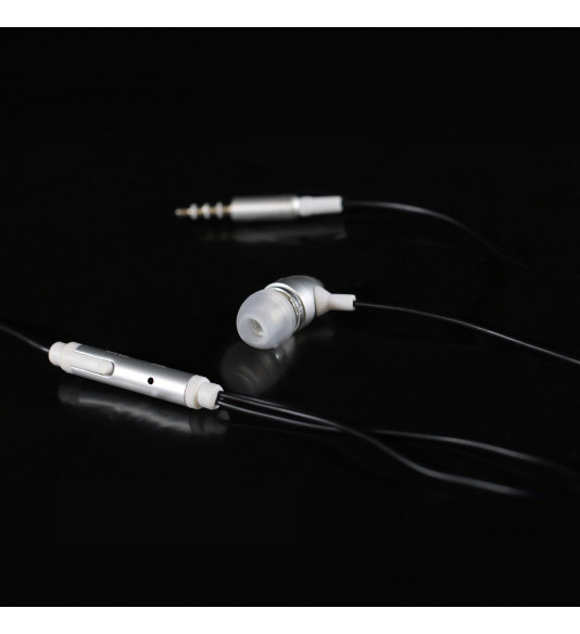 NUVO Handsfree slúchadlá 3,5 mm, strieborné