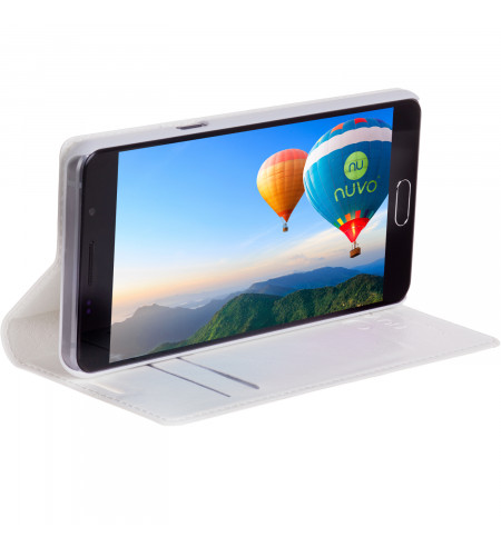NUVO Flip Case for 4.5inch - 5inch Mobile Phones, white