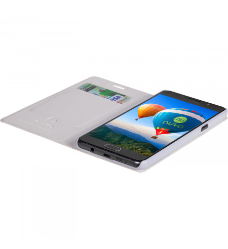 NUVO Flip Case for 4.5inch - 5inch Mobile Phones, white