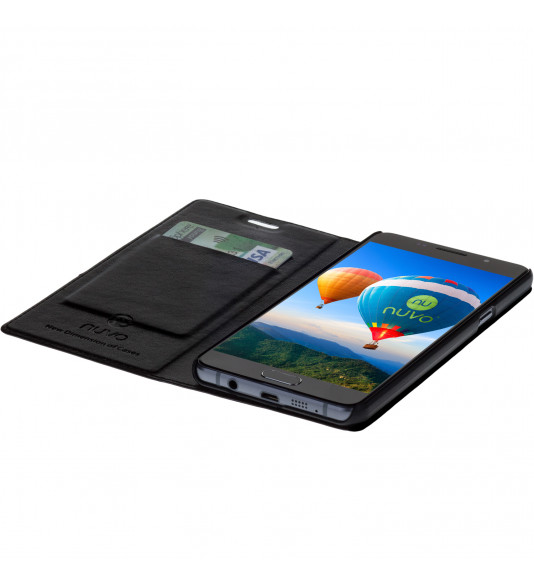 NUVO Flip Case for 4.5inch - 5inch Mobile Phones, black