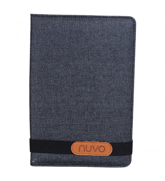 NUVO BookCover Tablet Case for 7inch - 8inch Tablets, jeans black
