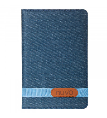 NUVO BookCover Tablet Case for 7inch - 8inch Tablets, jeans blue