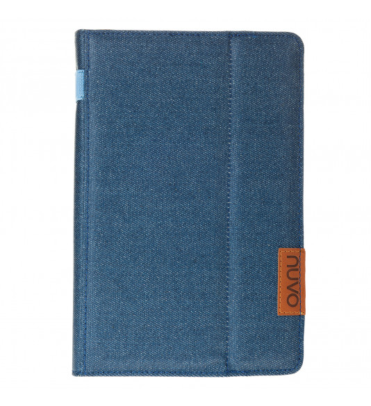 NUVO BookCover Tablet Case for 7inch - 8inch Tablets, jeans blue