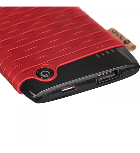 NUVO fashion powerbank 6000 mAh, červený