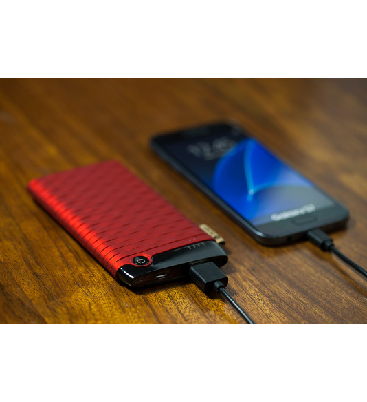 NUVO fashion powerbank 6000 mAh, červený