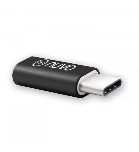NUVO adaptér z micro USB na USB Type C, čierny