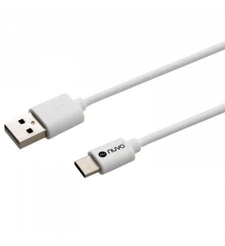 NUVO Data Sync and Charging Cable USB - Type C 2m, white