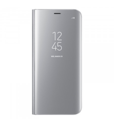 Samsung Clear View Cover pre Galaxy S8 Plus, strieborný