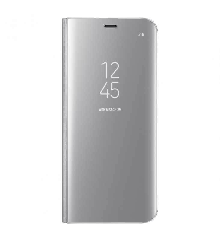 Samsung Clear View Cover pre Galaxy S8 Plus strieborný