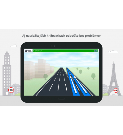 Sygic Voucher Car Navigation World with Traffic, HUD and Dashcam lifetime license 2
