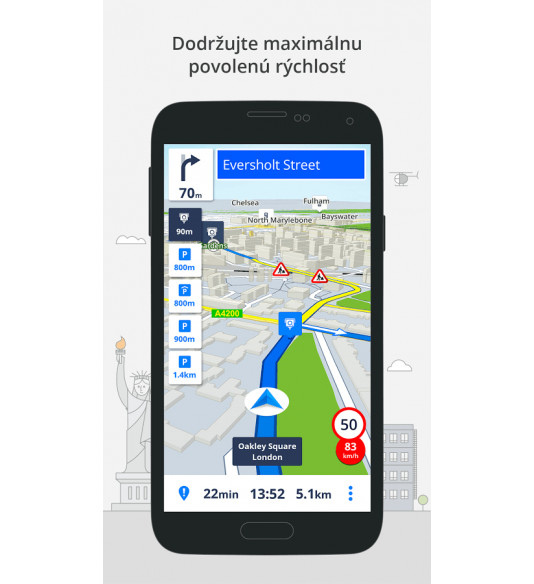 Sygic Voucher Svet s Traffic HUD a Dashcam lifetime