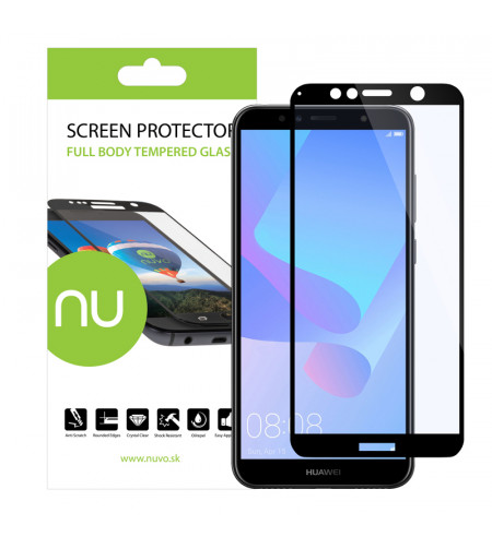Ochranné sklo NUVO pre Huawei Y6 2018, čierne