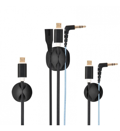 NUVO Desk Cable Organizer for 3 cables, 2pcs 2