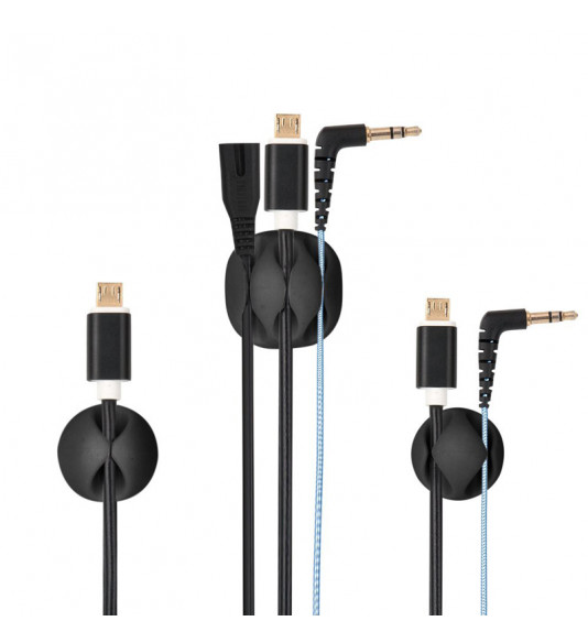 NUVO Desk Cable Organizer for 3 cables, 2pcs