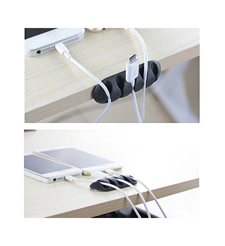 NUVO Desk Cable Organizer for 5 cables, 2pcs