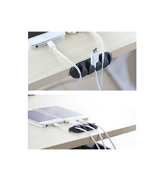 NUVO Desk Cable Organizer for 5 cables, 2pcs