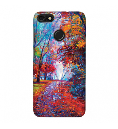 Kryt na mobil s motívom ručne maľovaného lesa