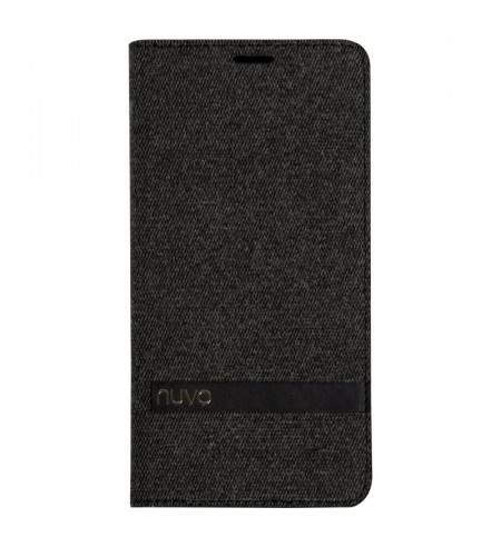 NUVO Fabric Wallet Flip Case Universal for 4.5'' - 5.1'' devices, black