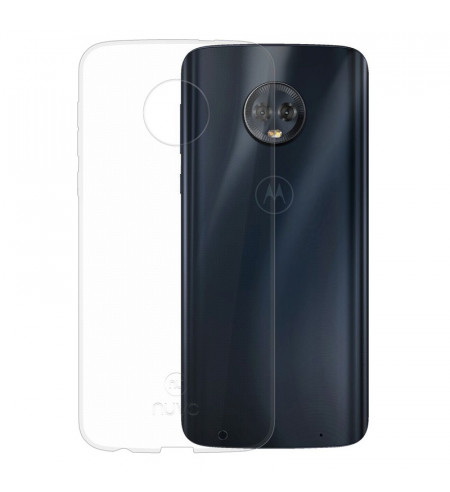 NUVO TPU Rubber Cover for Lenovo Moto G6 Plus, clear