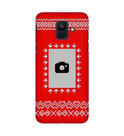 Protective Case for Mobile Phone Čičmany photo frame, red