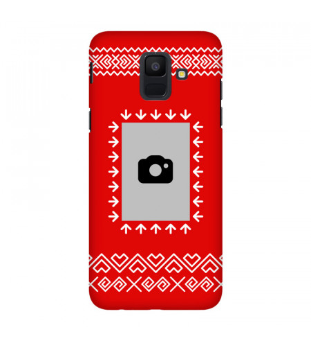 Protective Case for Mobile Phone Čičmany photo frame, red