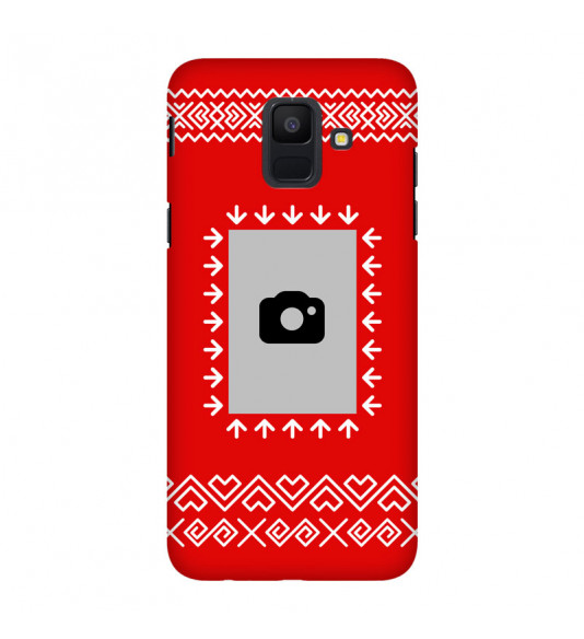 Protective Case for Mobile Phone Čičmany photo frame, red