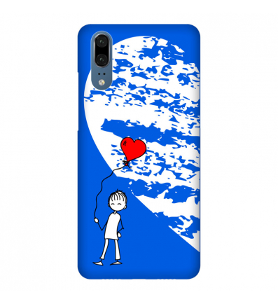 Protective Case for Mobile Phone Heart, blue