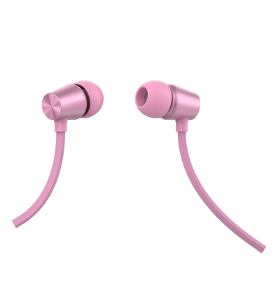 NUVO Handsfree Earphones with flat cable 3.5 mm jack, rosegold
