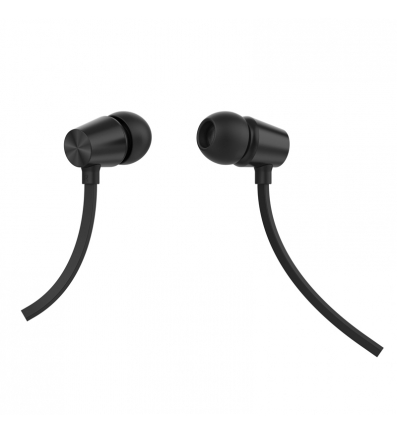 NUVO Handsfree slúchadlá s plochým káblom 3.5 mm, čierne