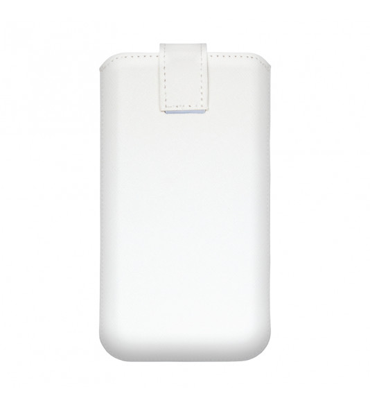 NUVO Pouch Case with Pull Tab mechanismsize S white