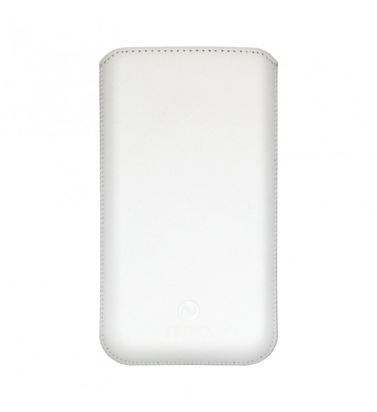 NUVO Pouch Case with Pull Tab mechanismsize S white