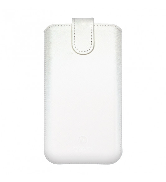NUVO Pouch Case with Pull Tab mechanismsize M white