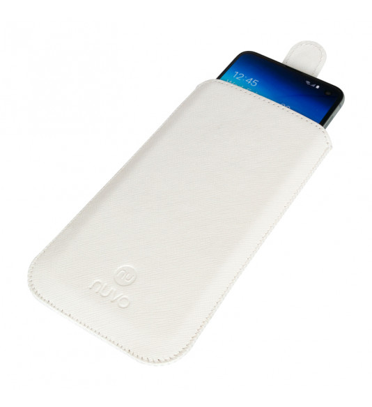 NUVO Pouch Case with Pull Tab mechanismsize M white