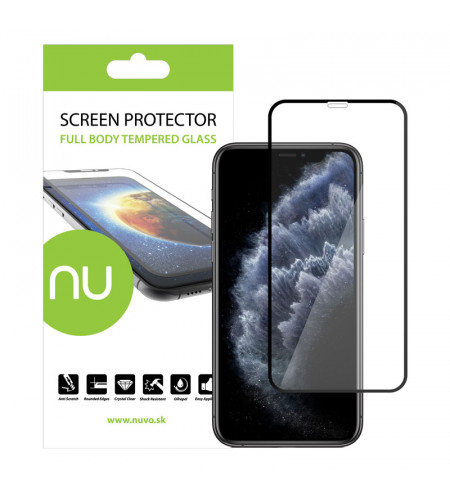 NUVO Fullbody Tempered Glass Screen Protector for Apple iPhone 11 Pro black
