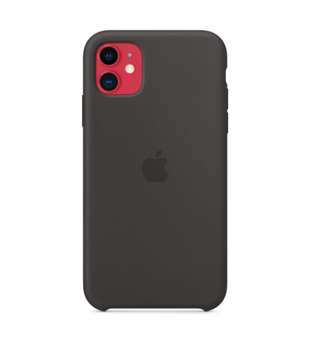 Silikónové puzdro Apple na iPhone 11 čierne