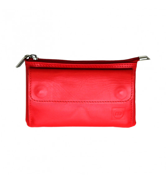 NUVO leather hand bag case for mobile phone red