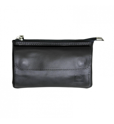 NUVO leather hand bag case for mobile phone black