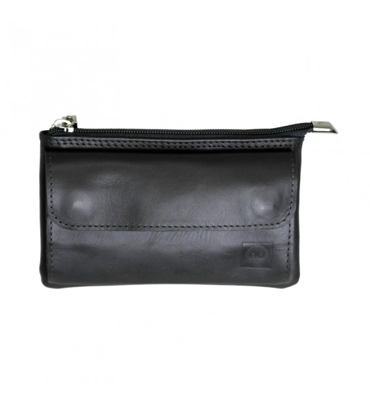 NUVO leather hand bag case for mobile phone black